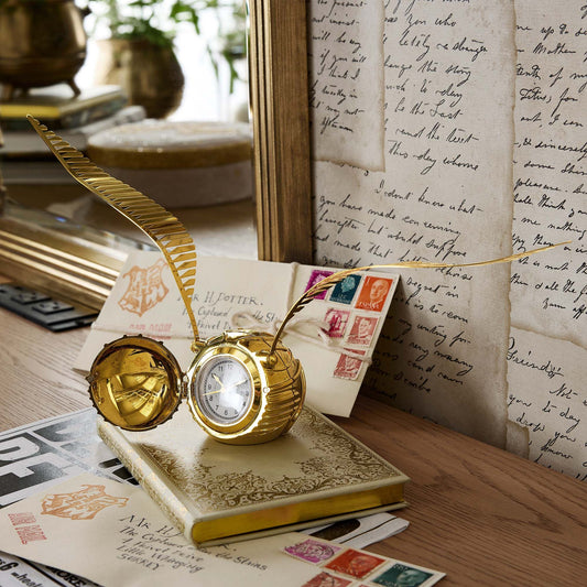 Golden Snitch Desk Clock - Magical Harry Potter Collectible Alarm Clock