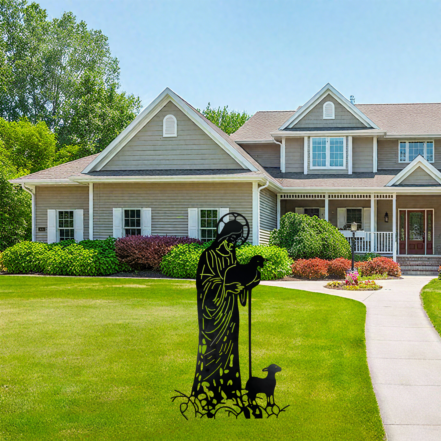 ✝️Saw That Funny Jesus Metal Sign