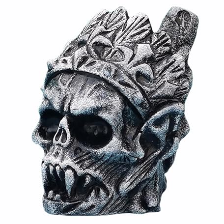 šAztec Death Whistle, Authentic Human Sounding Screams 125+ Decibels, White Resin, Whistle