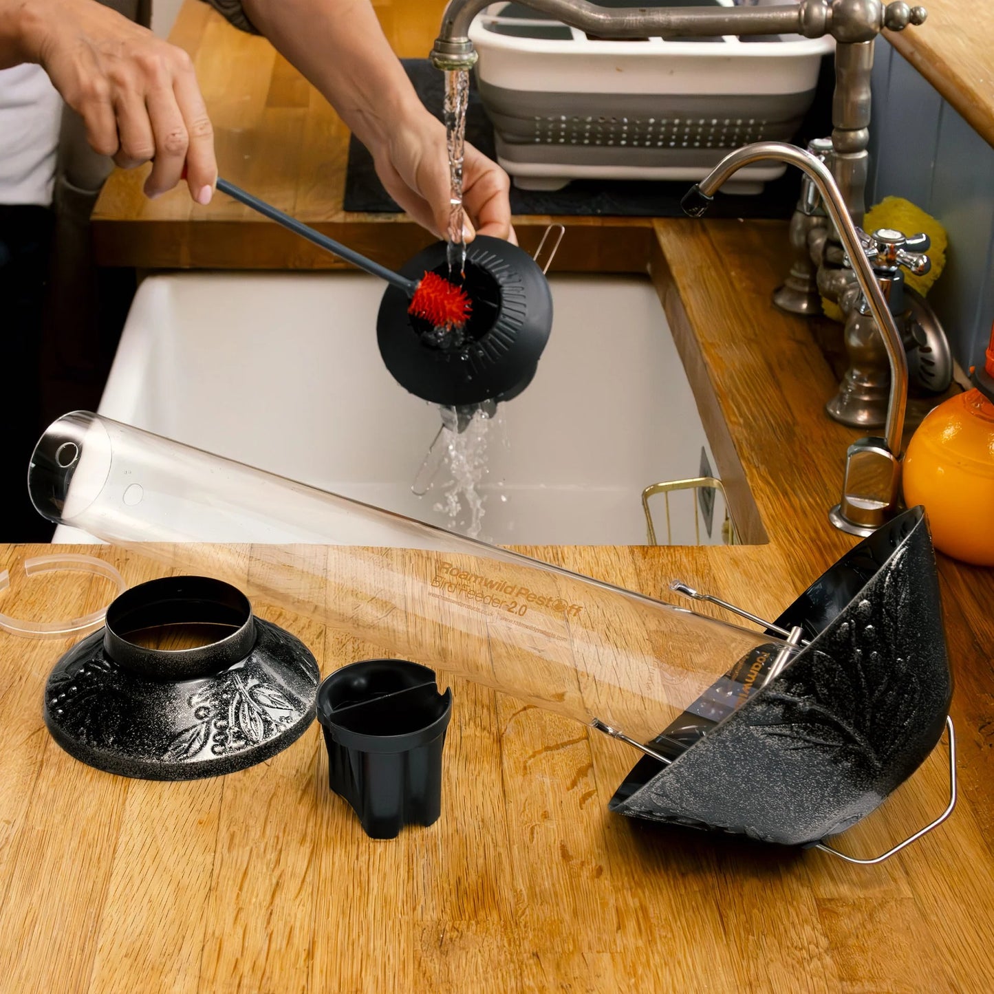 🐦Squirrel-Proof Bird Feeder 2.0 – Antique Platinum Finish