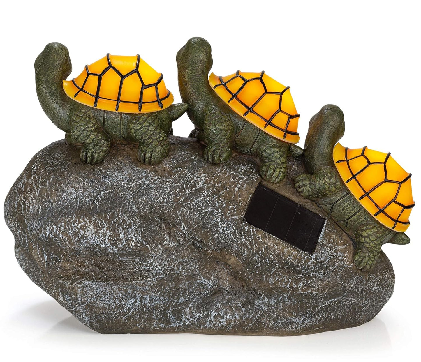 🐢Welcome Turtles on a Rock Solar Powered LED Outdoor Decor Garden Light