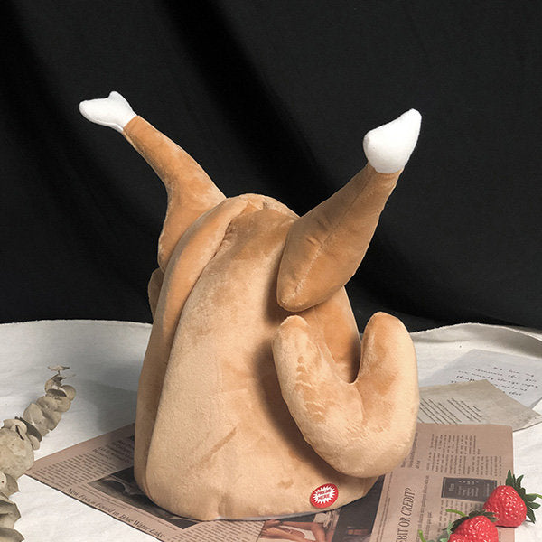 šRoast Chicken Hat - Quirky Gift - Moveable Leg