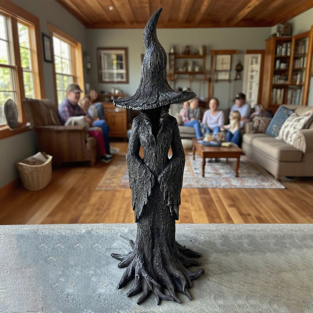 🧙♀️💫Hand-Painted Enchanting Witch Statue-20IN