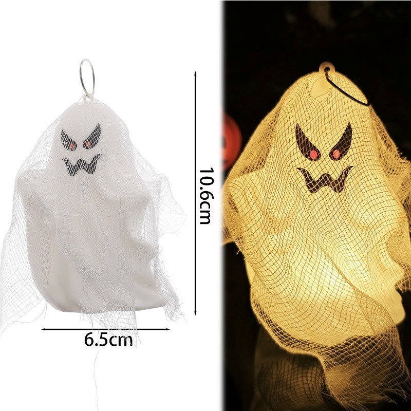 4 Pack Halloween Ghost Night Lights - Expressional Spooky Spirits with Warm Glow