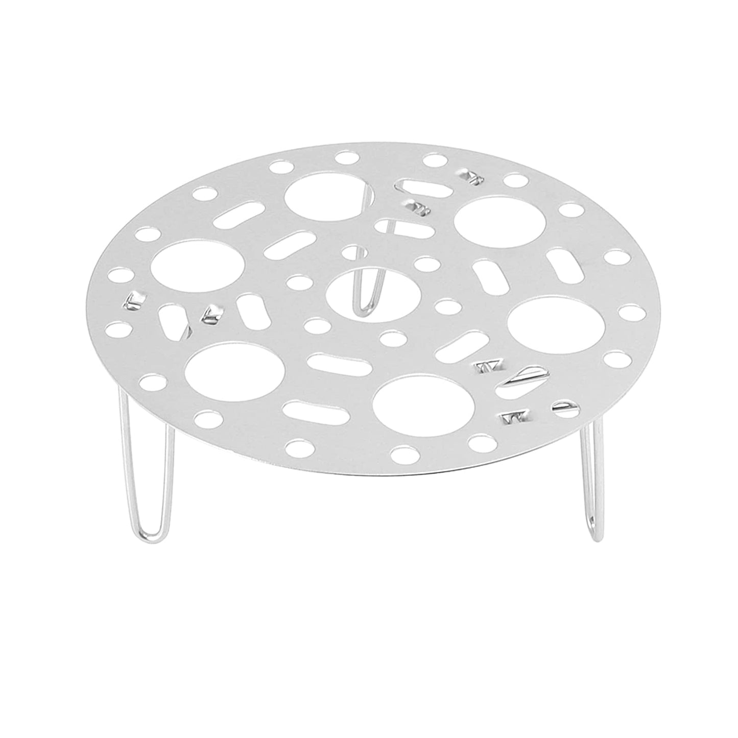 👨‍🍳Silver Stainless Steel Steamer Rack with Stand for Cooking