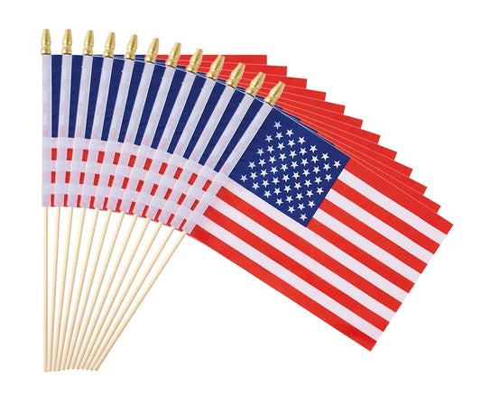 20Pack Small American Flag Mini Usa Flag For July 4th Decoration