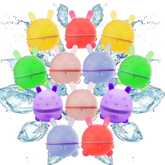 🐰Reusable Magnetic Water Balloons - Self Sealing Quick Fill