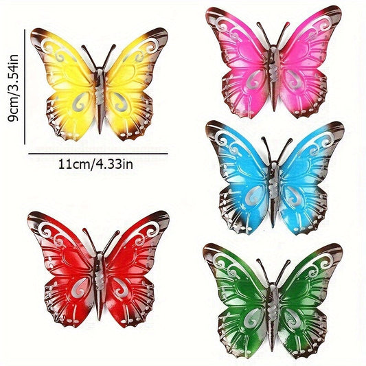 🦋Metal Butterfly Wall Art, Vibrant Outdoor/Indoor Craft Ornaments for Home Accents