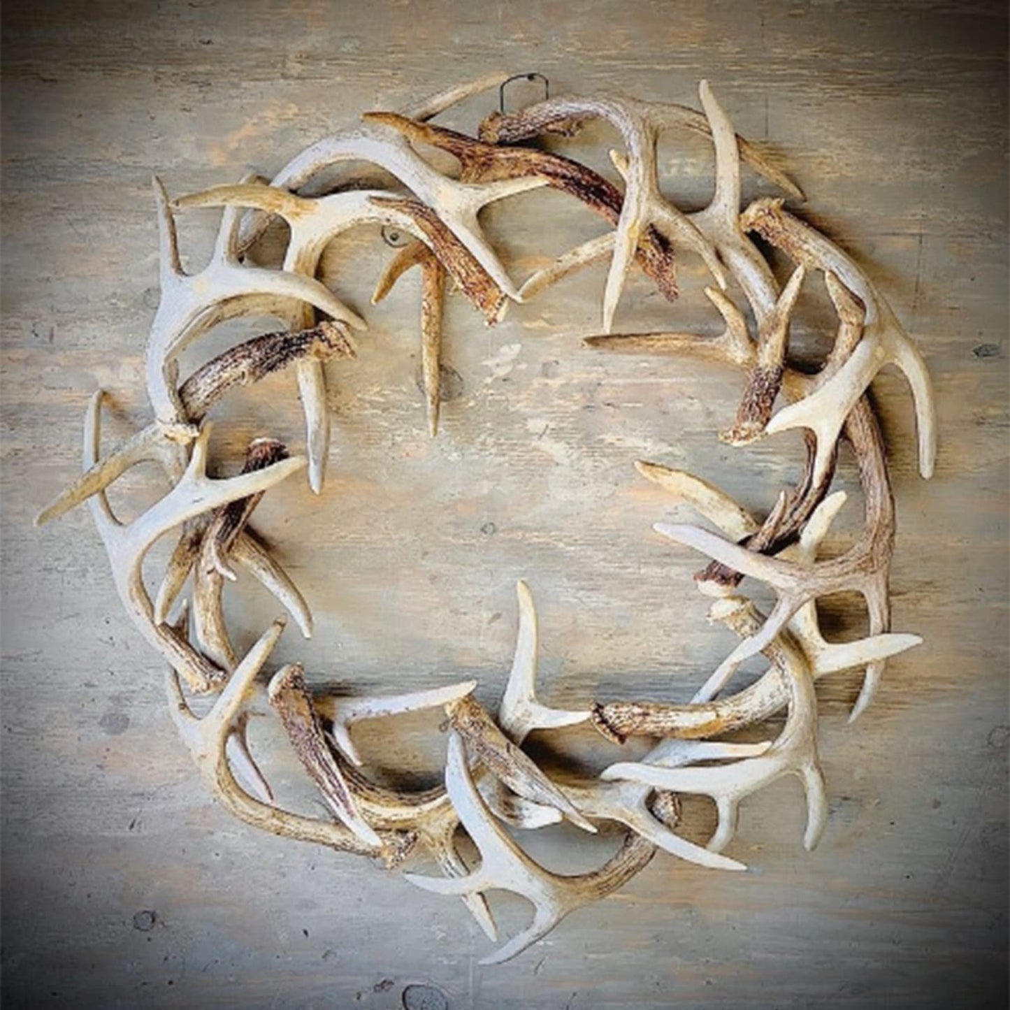 🌲🦌Handmade Rustic Farmhouse Antlers Wreath Staghorn Garland✨