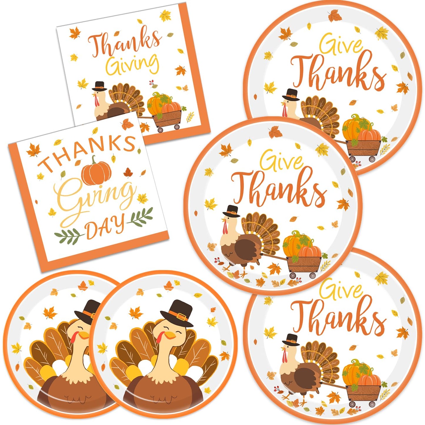 🐔Turkey Thanksgiving Party Supplies Kit - 48set