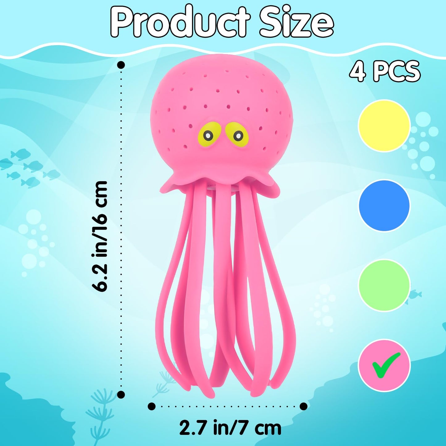 😍Octopus Water Pool Toys for Toddlers Water Bombs Splash (Octopus4PCS)