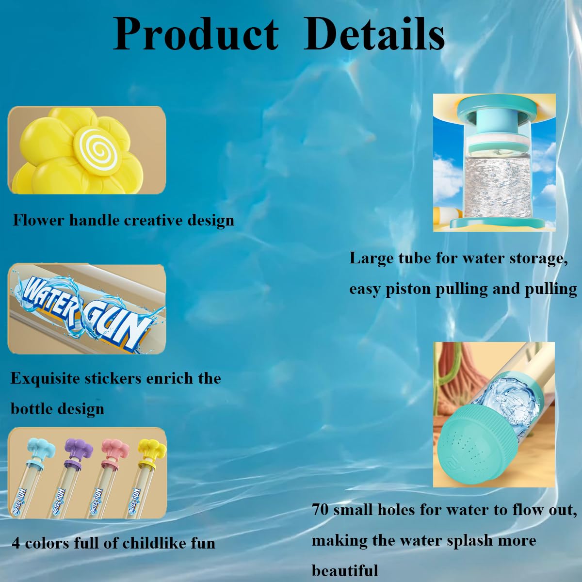 🔫Fireworks water gun, firework-style water spray props