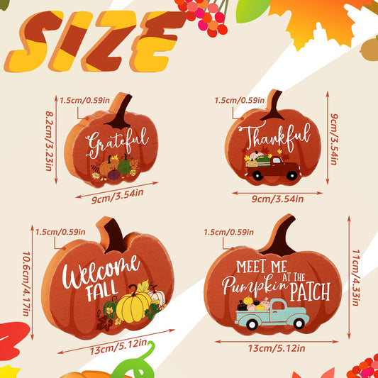 🎃Fall Decor for Home Thanksgiving Tiered Tray Decoration Fall Desk Decor