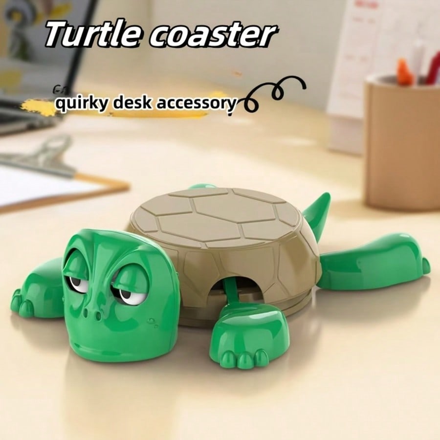 Whimsical Turtle Coaster Set -Fun Home & Office Decor