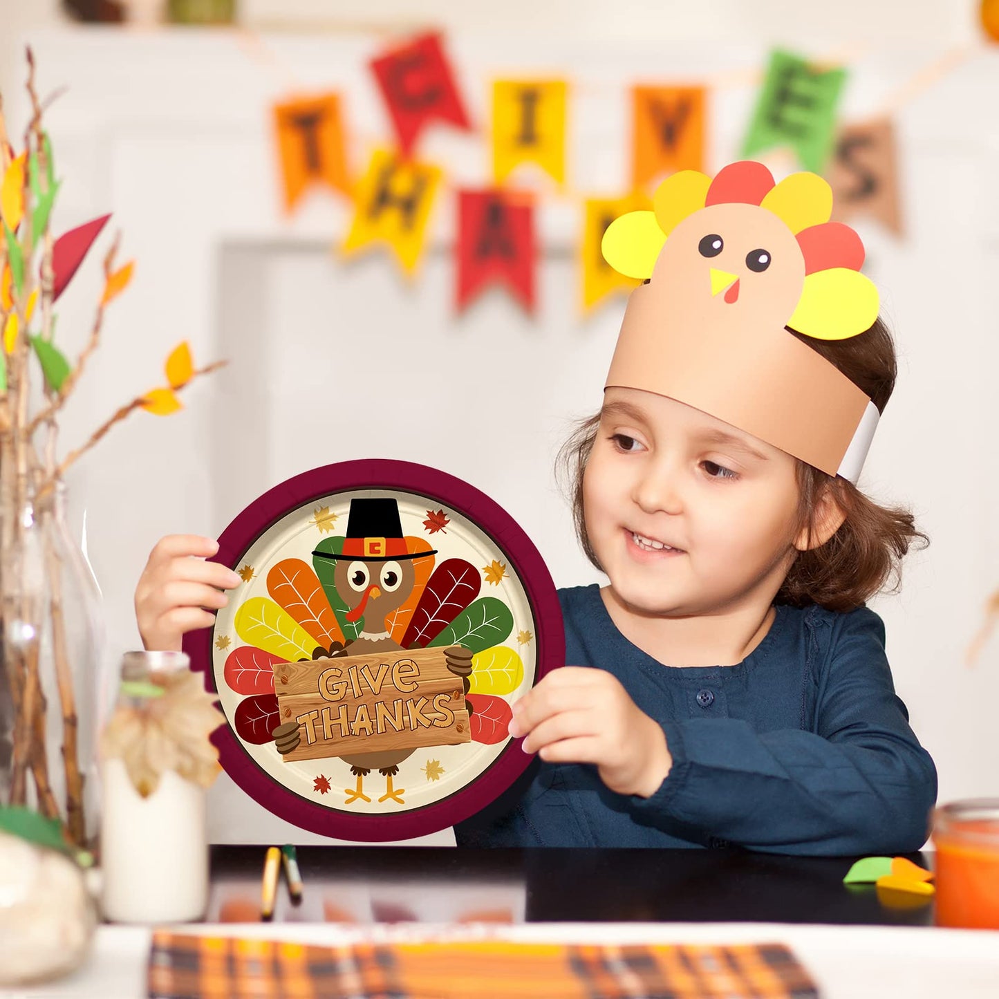 🐔Turkey Thanksgiving Party Supplies Kit- 25set