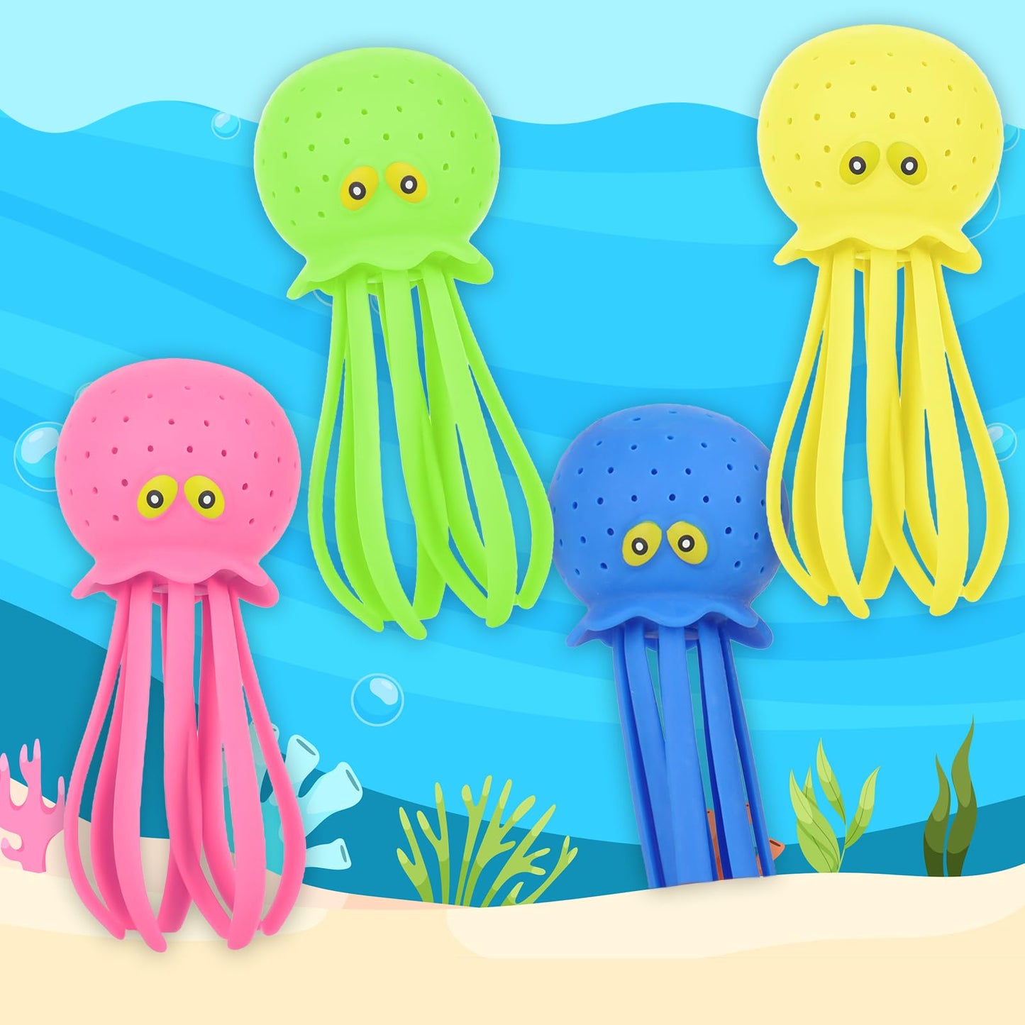 😍Octopus Water Pool Toys for Toddlers Water Bombs Splash (Octopus4PCS)