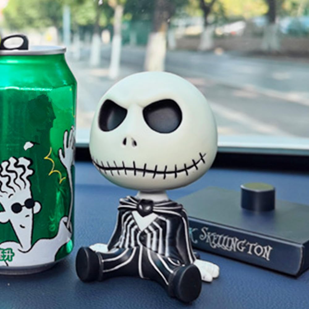 Car Decoration White Skull Jack Skeleton Toys