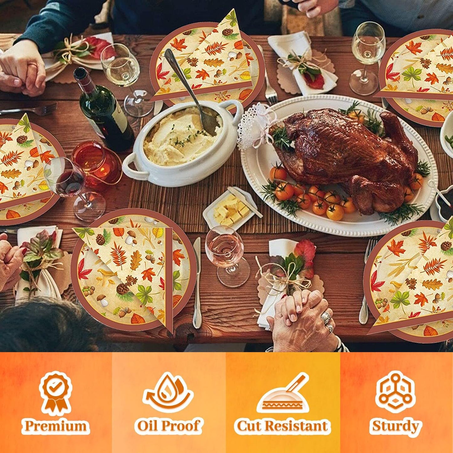 ♻Thanksgiving Disposable Paper Plate Set-20 set