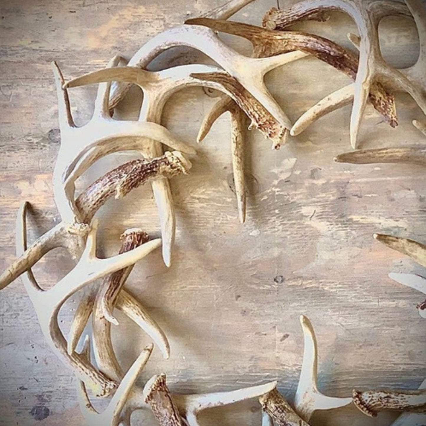 🌲🦌Handmade Rustic Farmhouse Antlers Wreath Staghorn Garland✨