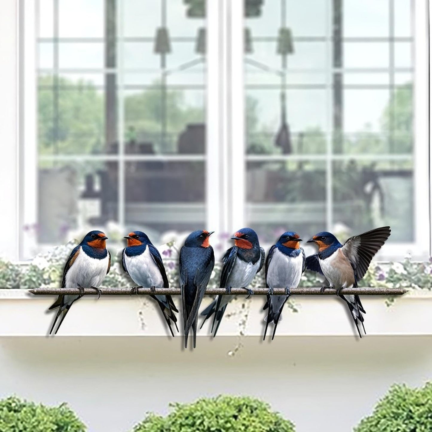 🐦Metal Birds on Branch Wall Decor Sculpture for Home, Indoor Patio