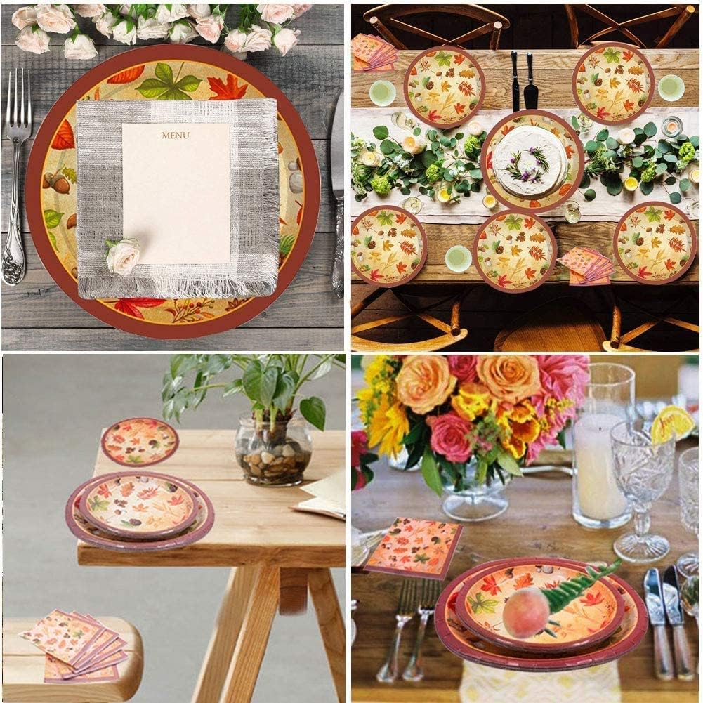 ♻Thanksgiving Disposable Paper Plate Set-20 set