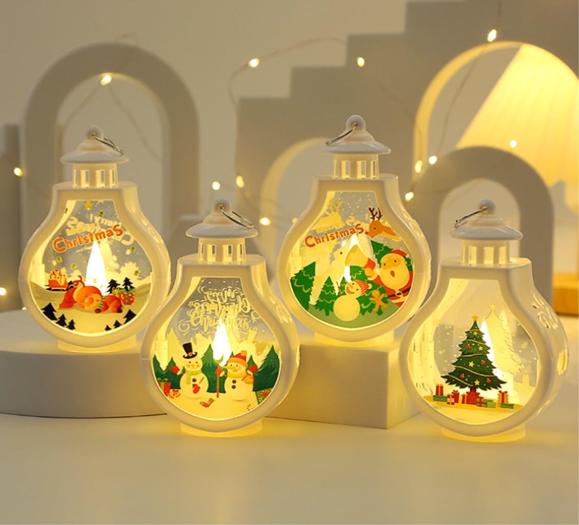 🎄⭐Christmas Lantern Christmas Xmas Decor（4pack）