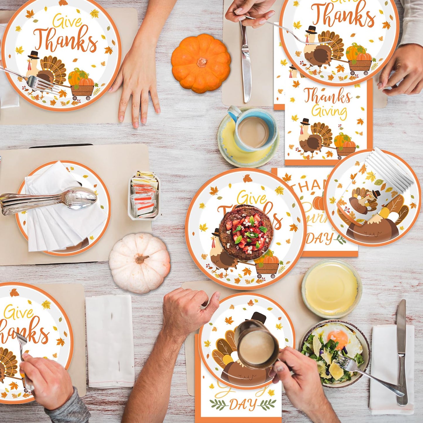 🐔Turkey Thanksgiving Party Supplies Kit - 48set