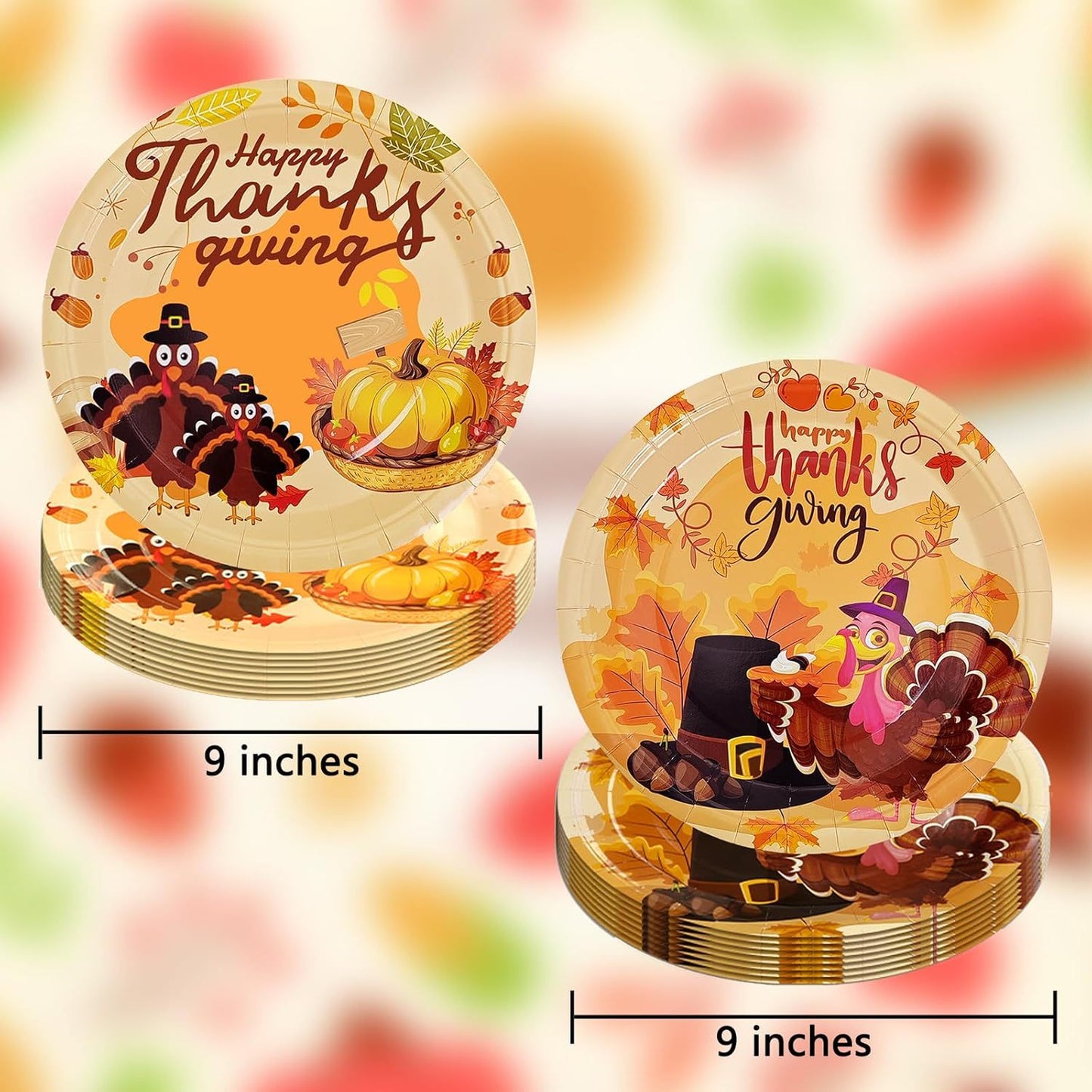 🐔Turkey Thanksgiving disposable plate