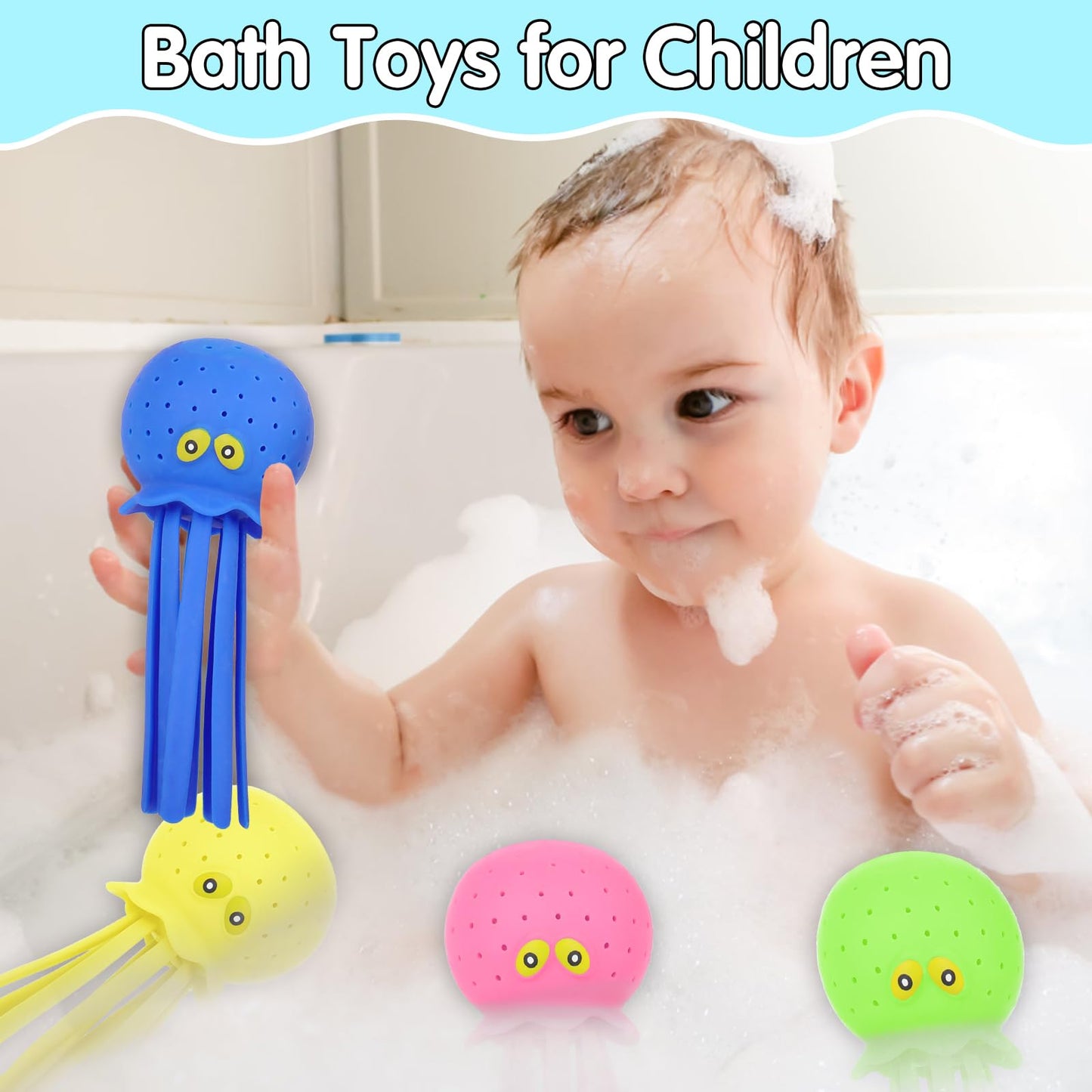 😍Octopus Water Pool Toys for Toddlers Water Bombs Splash (Octopus4PCS)