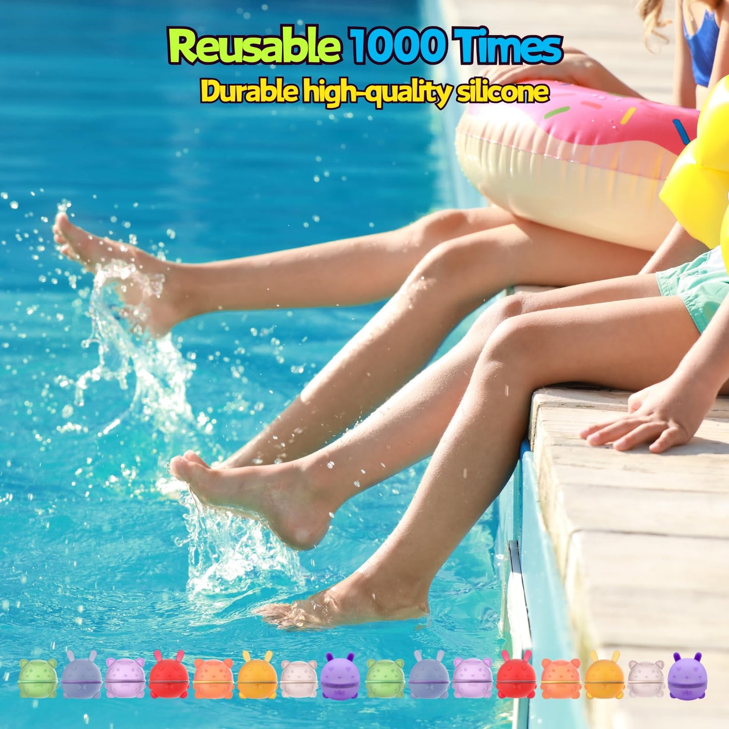 🐰Reusable Magnetic Water Balloons - Self Sealing Quick Fill