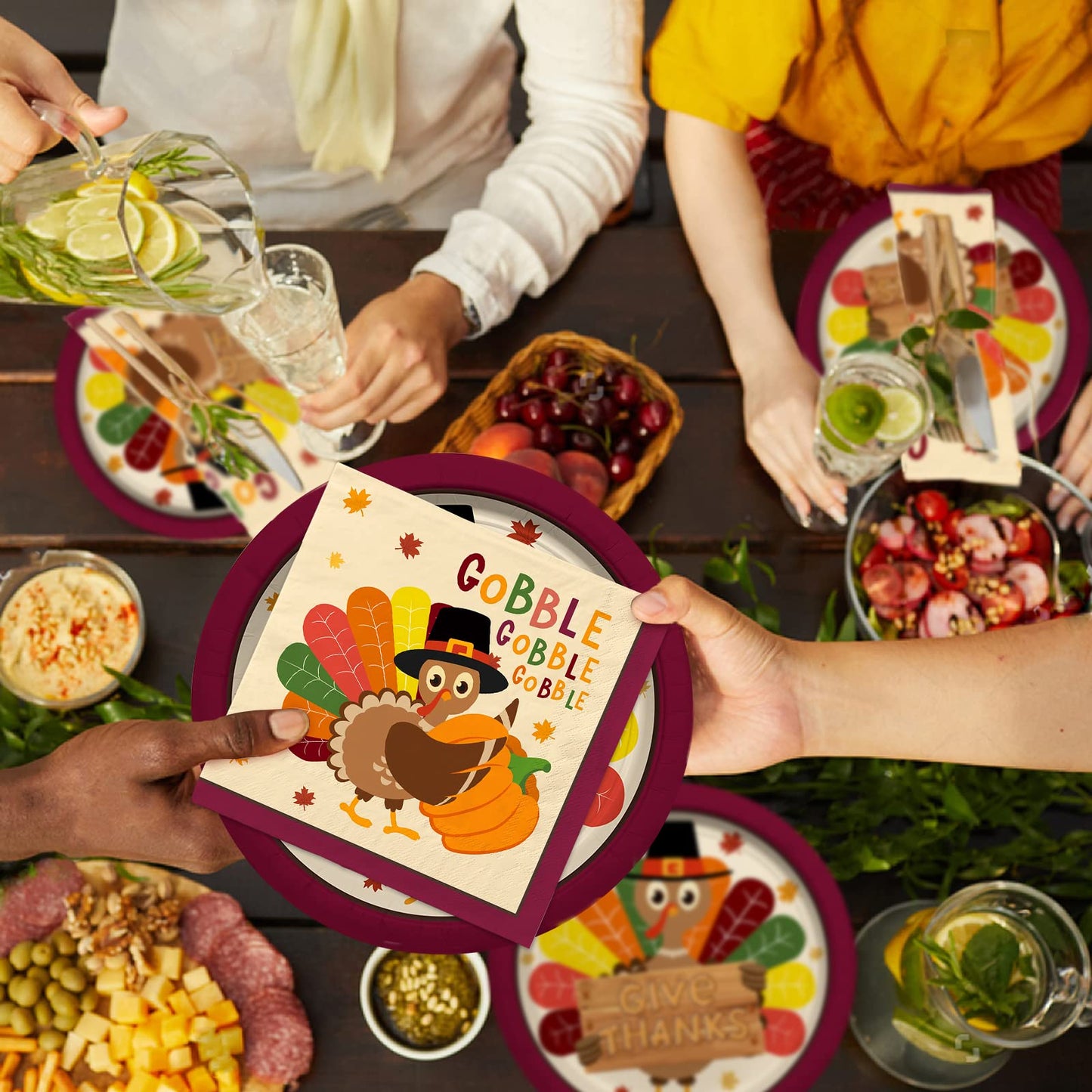 🐔Turkey Thanksgiving Party Supplies Kit- 25set