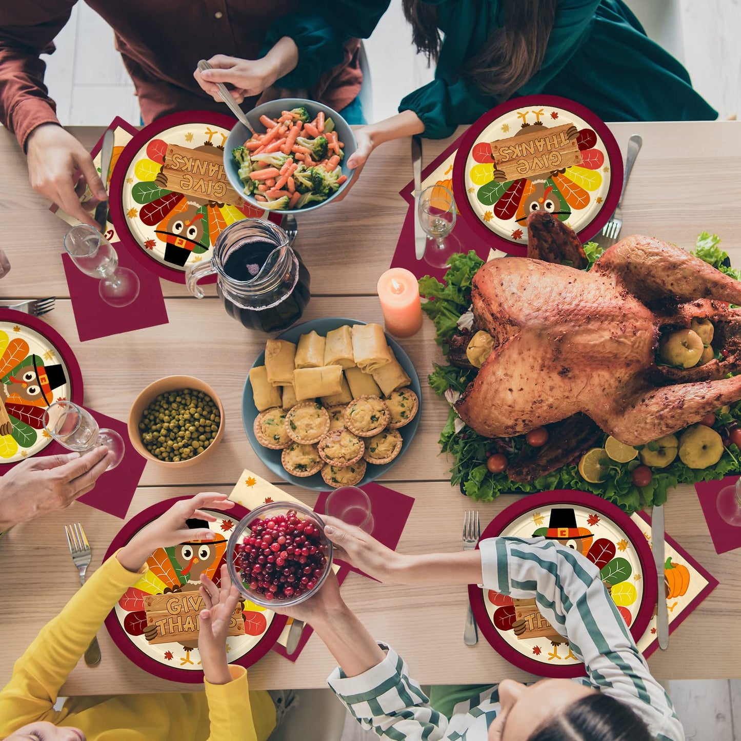 🐔Turkey Thanksgiving Party Supplies Kit- 25set