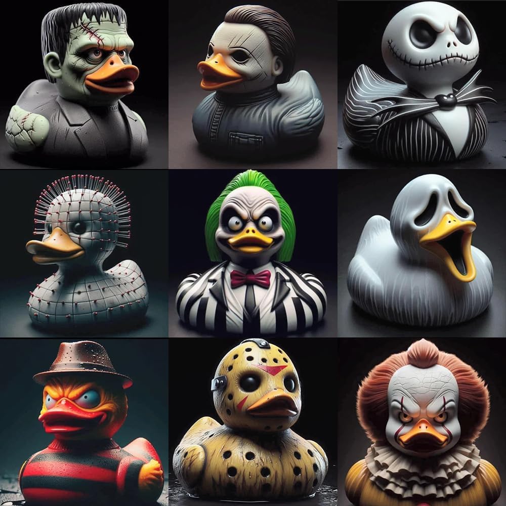 🦆EROCK Punk Duck Goth Resin Duck