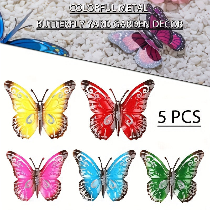 🦋Metal Butterfly Wall Art, Vibrant Outdoor/Indoor Craft Ornaments for Home Accents