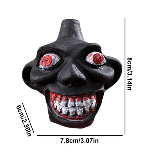 💀Death Whistle Skull Demon Shaped Authentic Aztec
