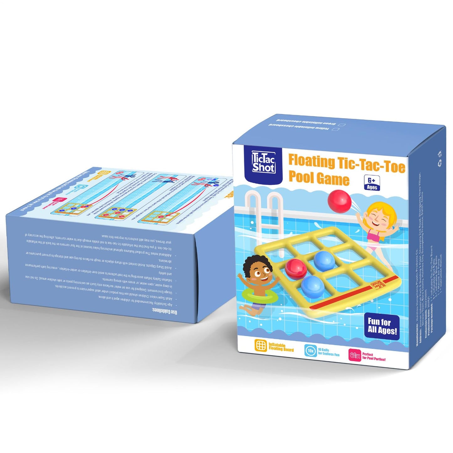 🙋‍♂️Pool Toys Games Set- Tic-Tac-Toe Inflatable Pool Toy