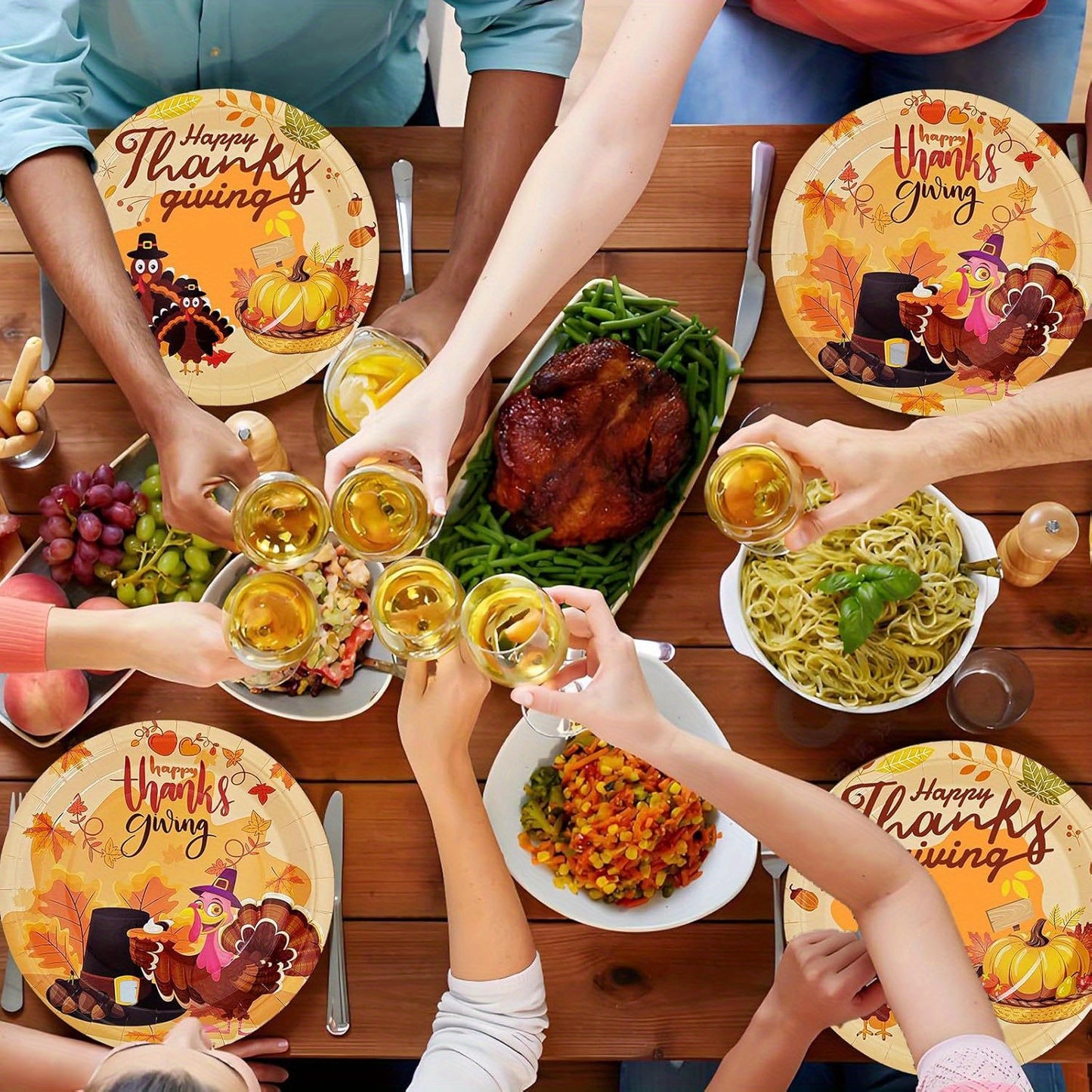 🐔Turkey Thanksgiving disposable plate