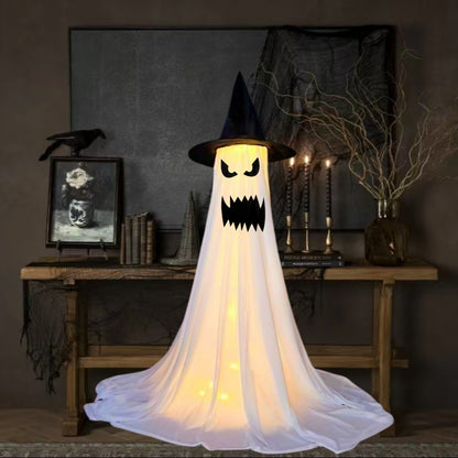 Glow Ghost Halloween Decor Witch Hat
