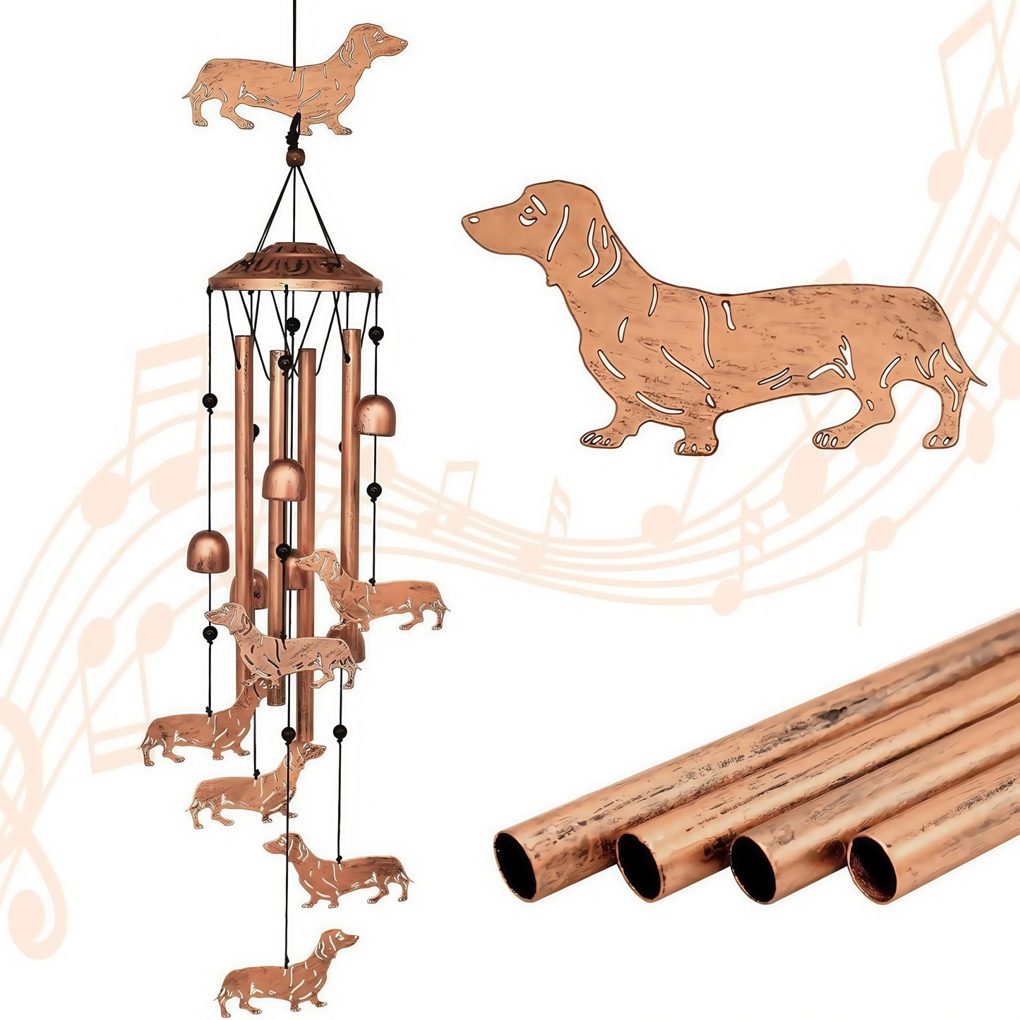 Dachshund Wind Chimes