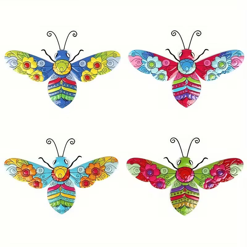 🐝Art Deco Metal Bee Wall Sculptures（4pcs）