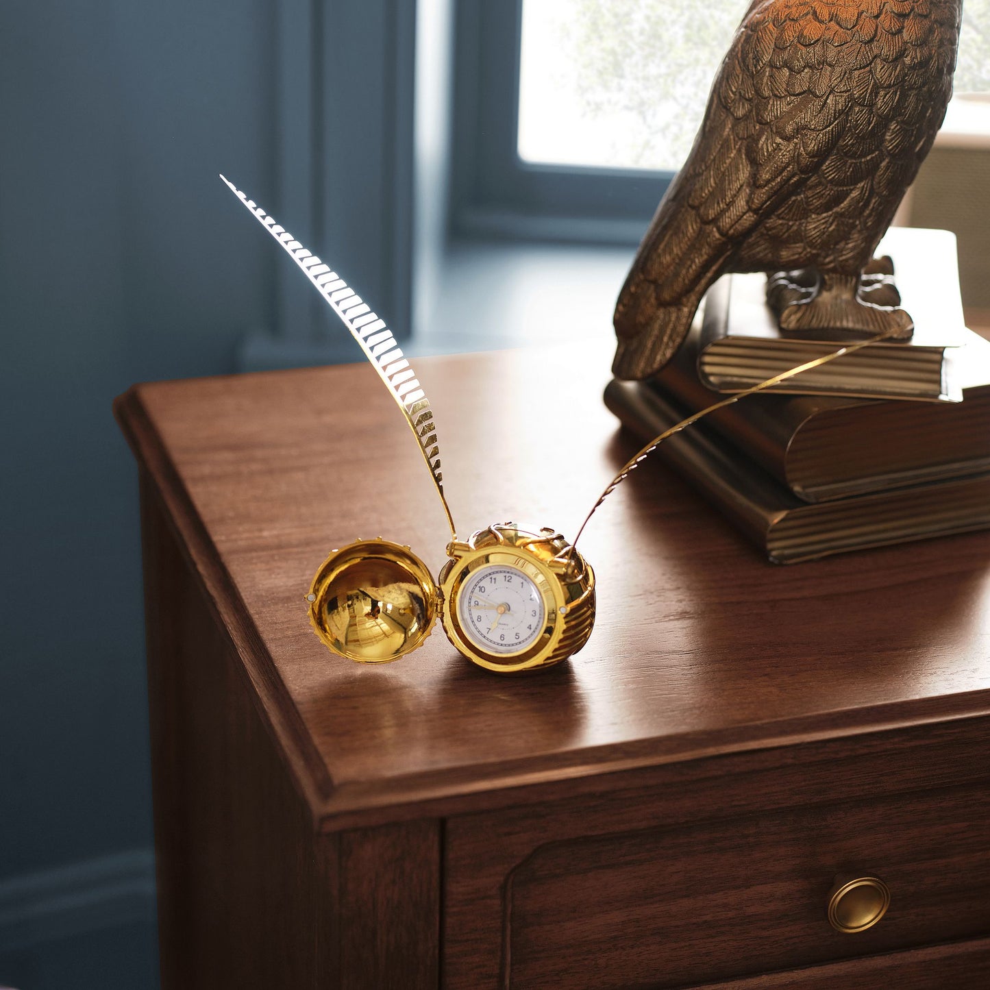 Golden Snitch Desk Clock - Magical Harry Potter Collectible Alarm Clock