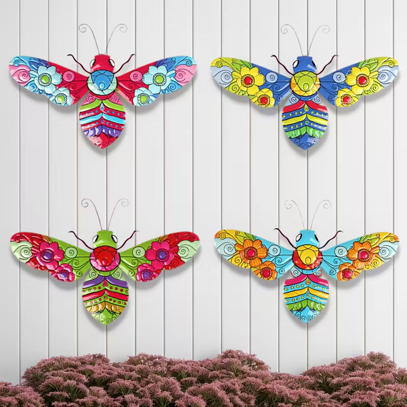 🐝Art Deco Metal Bee Wall Sculptures（4pcs）