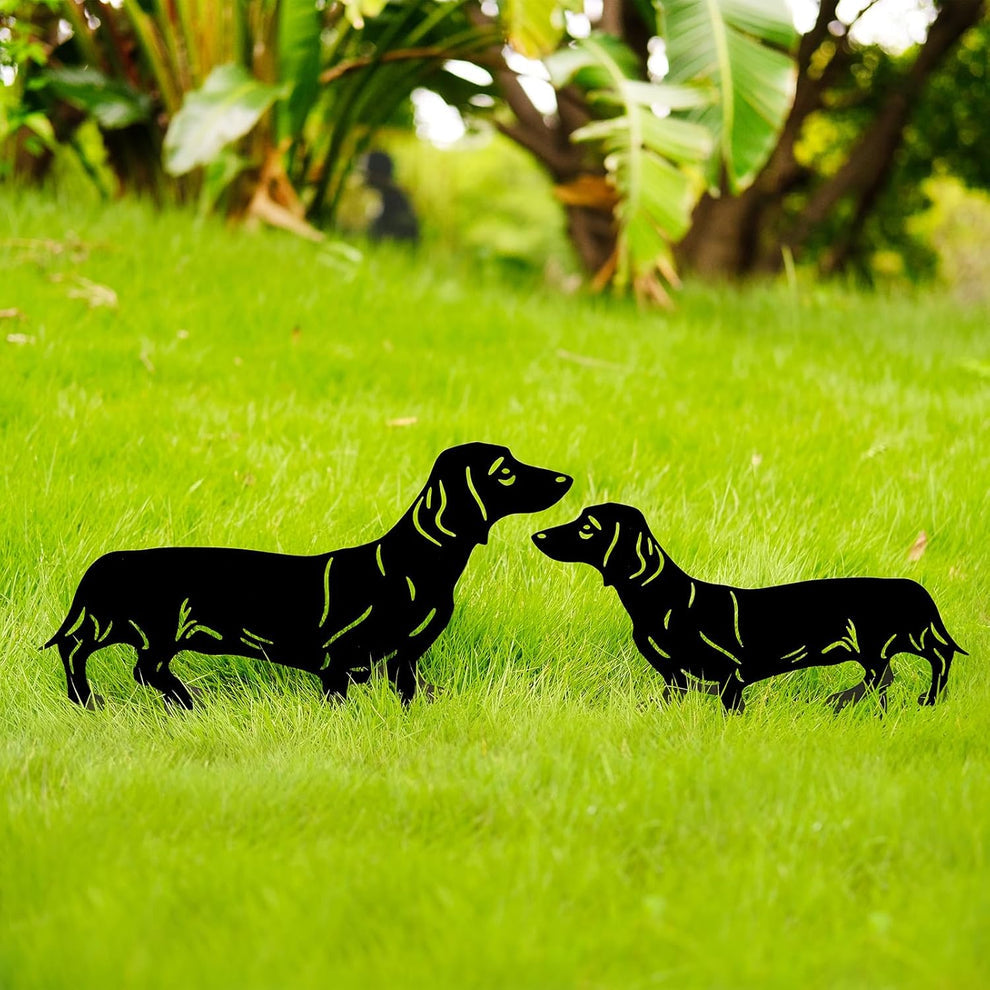 🐾Dachshund Rust Proof Metal Garden Stakes - Outdoor for Yard & Patio🍂