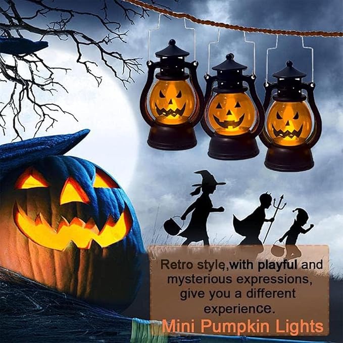 Portable Halloween Pumpkin Light-3pack