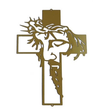 🔥Jesus Cross Metal Sign Christ Wall Art Decor