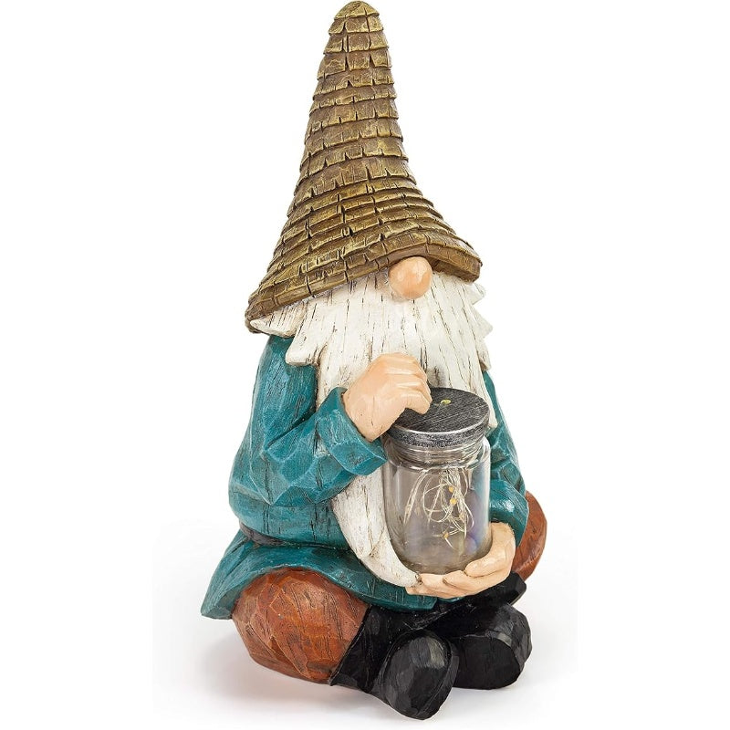 ✨Outdoor Garden Firefly Jar Gnomes Solar Light-Decorations for Yard, Lawn, Patio