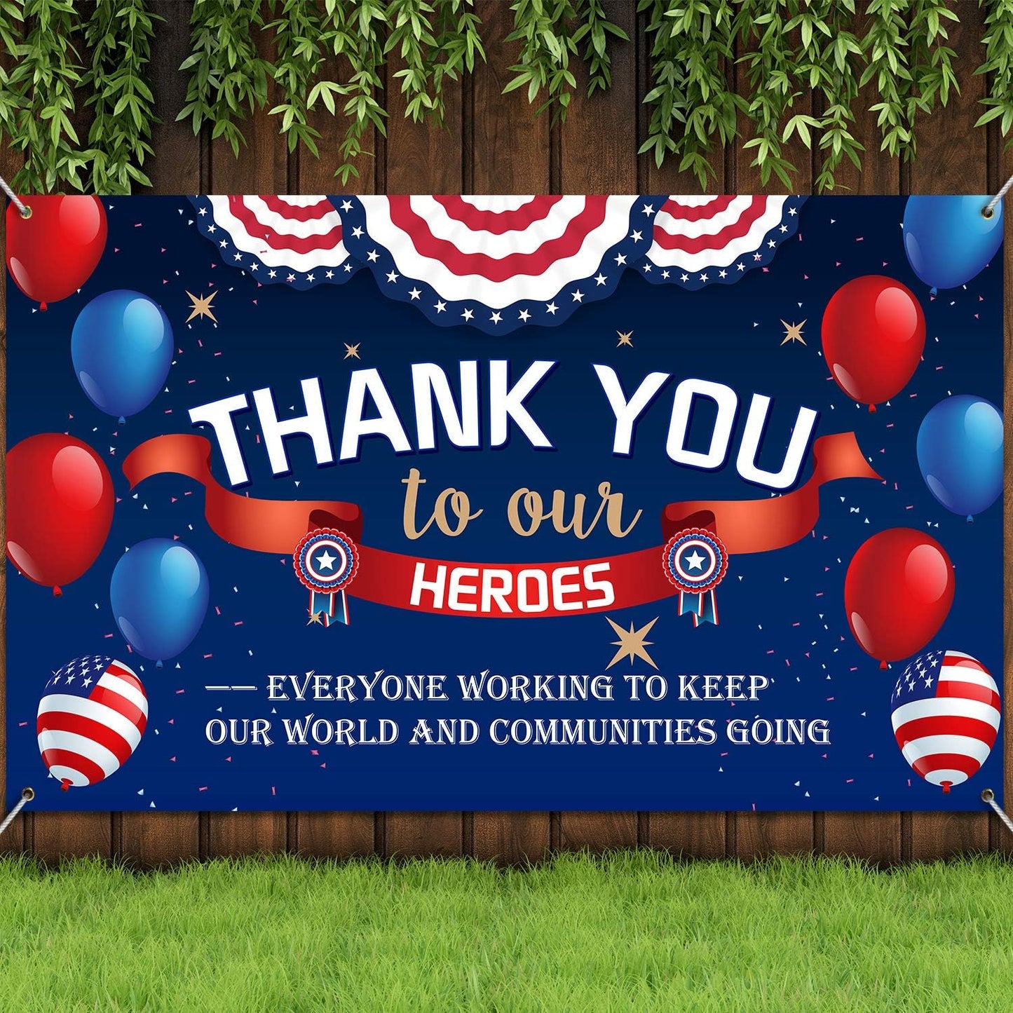 Happy Veterans Day Backdrop Background for Greeting Police Military Army Employees Heroes 71 x 43 Inch