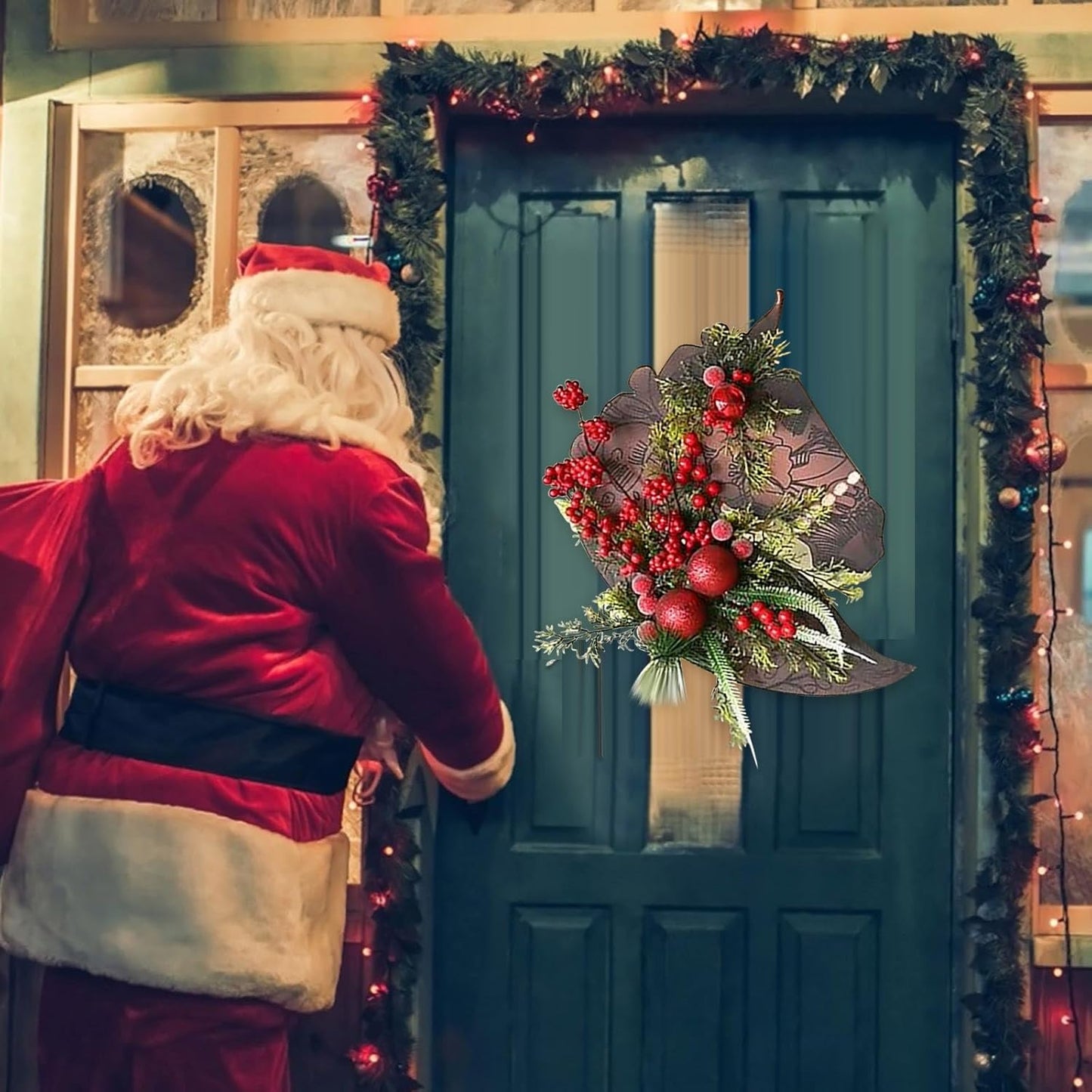 ✨ Handmade Christmas Horse Head Wreath