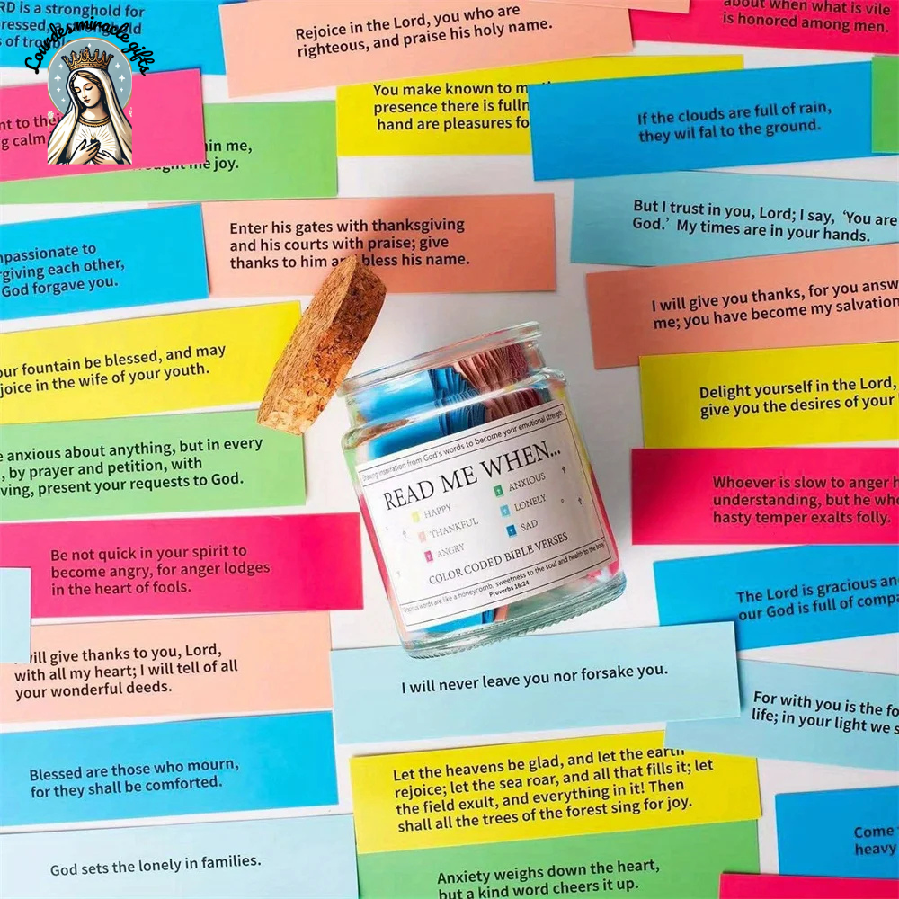 Scripture Jar - 300+ Powerful Bible Verses(with giftBOX)