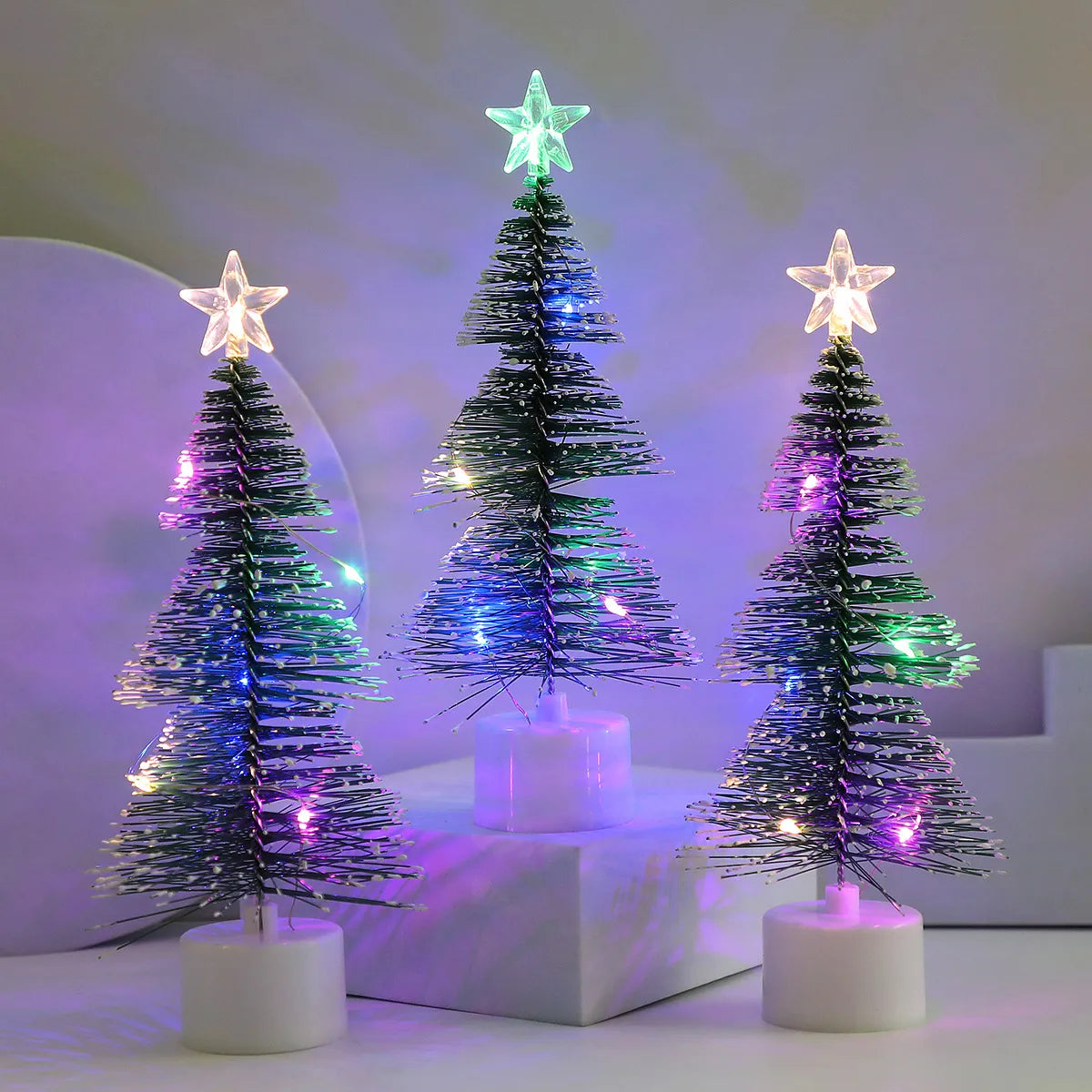 🎄✨Artificial Christmas Tree with Colorful LED Lights